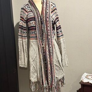 Cozy Multicolor Knit Cardigan